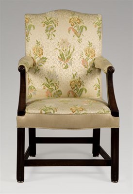 Lot 1187 - George III Mahogany Library Chair 18th Century...