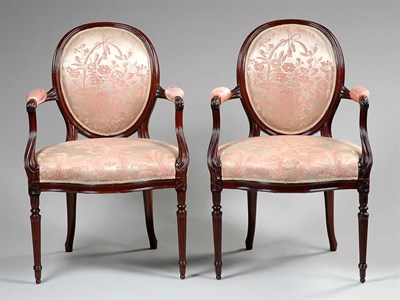 Lot 1461 - Set of Eight George III Style Mahogany...