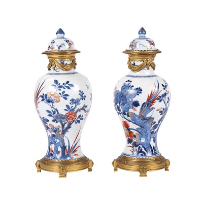 Lot 497 - Pair of Gilt-Bronze Mounted Chinese Export...