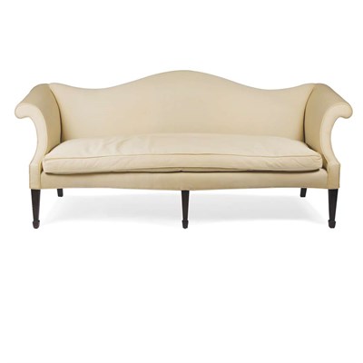 Lot 207 - Georgian Style Mahogany Upholstered Settee...