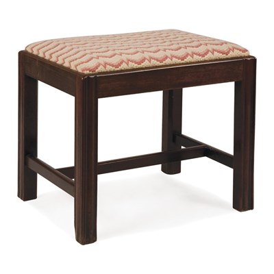 Lot 516 - George III Style Mahogany Stool The...