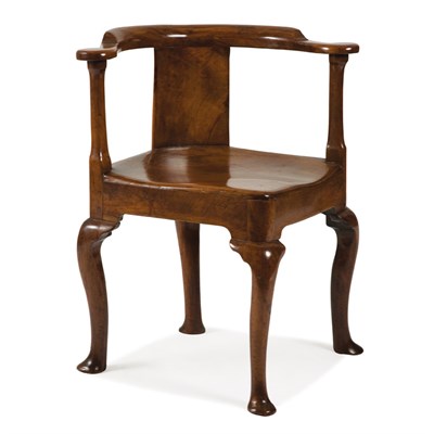 Lot 381 - George II Mahogany Corner Chair Mid 18th...