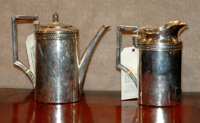 Lot 293 - Austro-Hungarian Silver Coffee Pot and Milk...