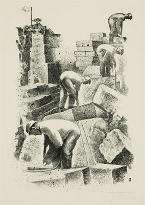 Lot 362 - Louis Lozowick IN A QUARRY (F. 132) Lithograph,...