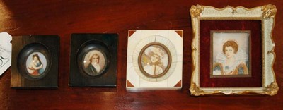 Lot 264 - Three Pairs of Portrait Miniatures