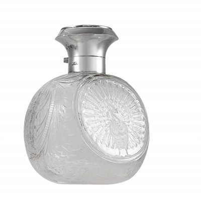Lot 238 - Edward VII Silver Mounted Wheel Engraved Glass...