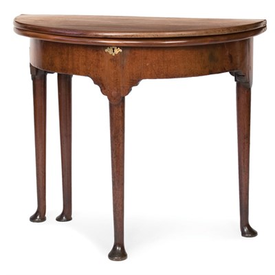 Lot 242 - George II Mahogany Fold-Over Game Table Mid...