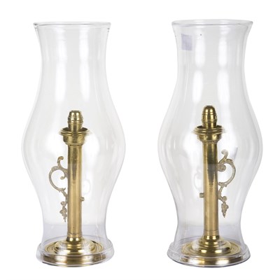 Lot 226 - Pair of Victorian Brass Spring Loaded Candle...