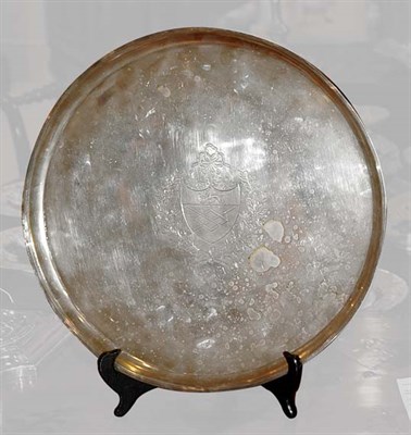 Lot 1213 - George III Silver Salver Maker's mark WS,...