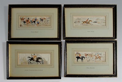 Lot 4779 - Set of Six Stevensgraph Silk Woven Equestrian...