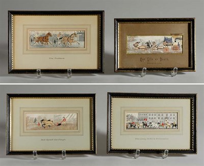 Lot 4784 - Group of Six Stevensgraph Silk Woven Sporting...