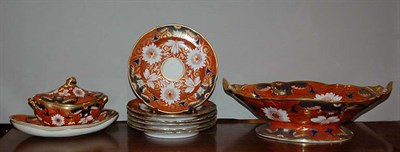 Lot 1502A - English Porcelain Dessert Service Early 19th...
