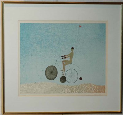 Lot 118 - Claus Hoie THE TRAVELER Color lithograph,...