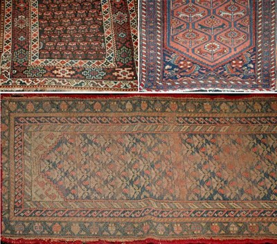 Lot 557 - Three Assorted Rugs Two Kurdish rugs together...