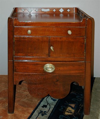 Lot 394 - George III Style Mahogany Bedside Table Height...