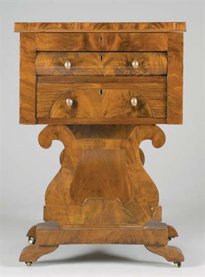Lot 534 - Classical Style Mahogany Two-Drawer Work Table...