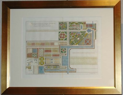 Lot 105 - After Colin Campbell PLAN OF THE GARDENS,...