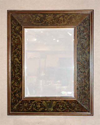 Lot 347 - Flemish Baroque Style Painted Mirror Height 48...