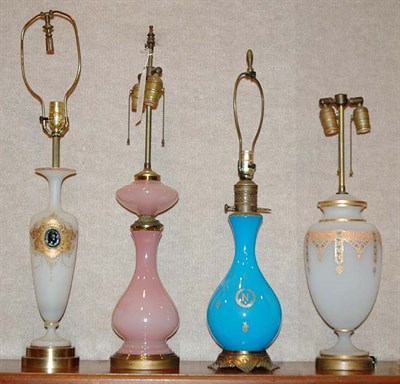 Lot 195 - Miscellaneous Group of Four Opaline Glass...
