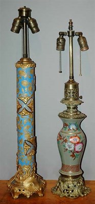 Lot 209 - Two Continental Porcelain Floral Decorated Two-...