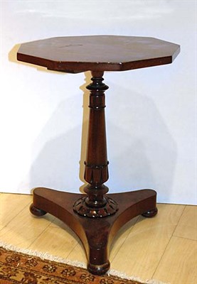 Lot 513 - William IV Style Mahogany Pedestal Octagonal...