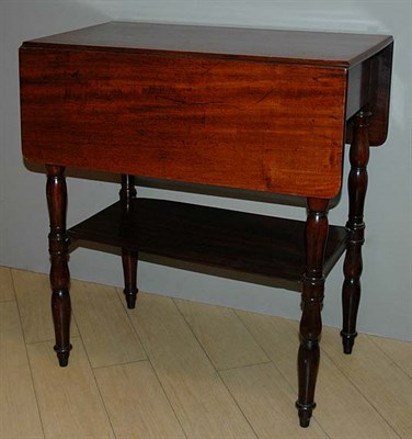 Lot 129 - Regency Style Mahogany Drop-Leaf Work Table...