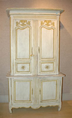 Lot 232 - Provincial Louis XV Style Yellow and Cream...