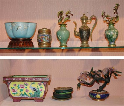 Lot 240 - Miscellaneous Group of Asian Cloisonne and...