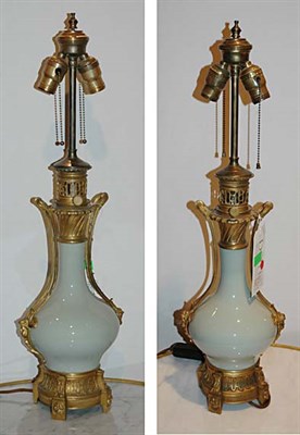 Lot 503 - Pair of Louis XVI Style Gilt-Bronze Mounted...