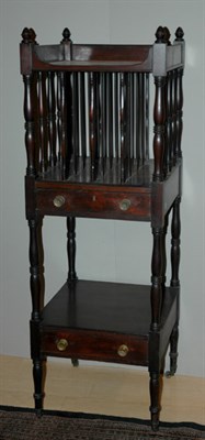 Lot 259 - Victorian Mahogany Two-Tier Canterbury Height...