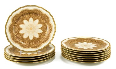 Lot 496 - Set of Twelve Czechoslovakian Porcelain Dinner...
