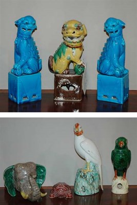 Lot 265 - Group of Ten Asian Ceramic Decorations...