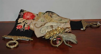 Lot 270 - Four Needlework Bell Pulls