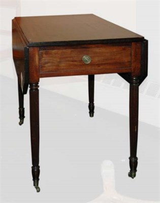 Lot 161 - Georgian Style Mahogany Drop-Leaf Table Height...