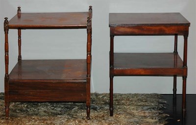 Lot 164 - Two Georgian Style Mahogany Two-Tier Side...