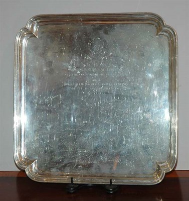 Lot 303 - Cartier Sterling Silver Square Presentation...