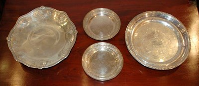 Lot 305 - Group of Sterling Silver Circular Serving...