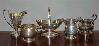 Lot 308 - Miscellaneous Group of Sterling Silver Cream...