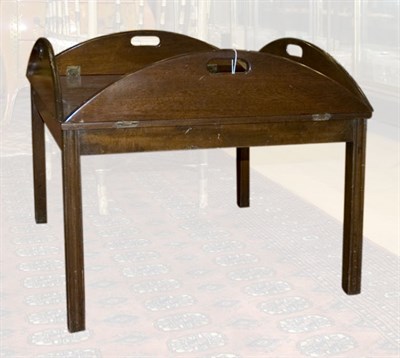 Lot 282 - George III Style Mahogany Butler's Tray Table...