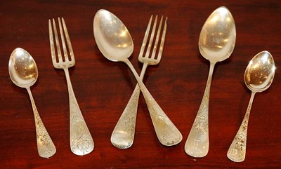 Lot 311 - Miscellaneous Group of Bright Cut Sterling...