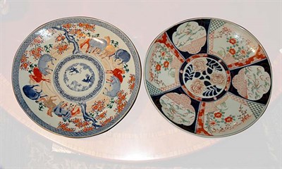 Lot 174 - Two Imari Porcelain Chargers