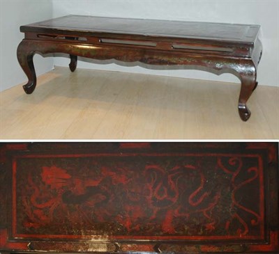 Lot 179 - Chinese Lacquered Coffee Table Height 14...