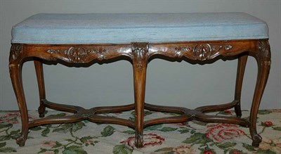 Lot 187 - Louis XV Style Walnut Window Bench Length 41...