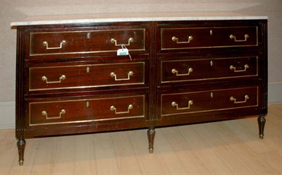 Lot 337 - Louis XVI Style Marble Top Gilt Decorated...