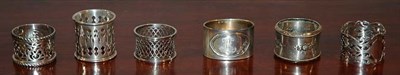 Lot 326 - Miscellaneous Group of Sterling Silver Napkin...