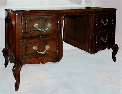 Lot 378 - Provincial Louis XV Style Fruitwood Pedestal...