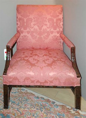 Lot 480 - George III Style Upholstered Library Chair