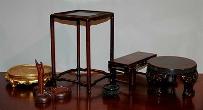 Lot 491 - Miscellaneous Group of Asian Carved Wood Stands