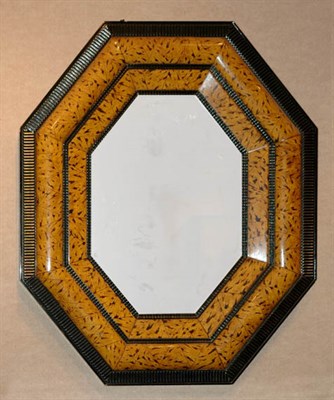 Lot 442 - Flemish Faux Grain Painted Octagonal Mirror...