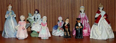 Lot 499 - Group of Nine Royal Doulton and Royal...
